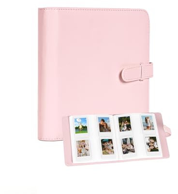 Fotoalbum mit 288 Taschen für Fujifilm Instax Square SQ40/SQ1/SQ6/SQ10/SQ20/SP-3 Kamera (Rosa)