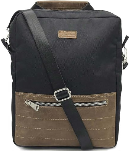 Trowik 9-11 Inch iPad Tablet Sleeve Bag, Protective Carrying Case for iPad Air/Pro 11 inch 2024, iPad 10th/9th/8th Gen 10.2-10.9 inch, with Handle & Shoulder Strap (Black/Brown)