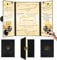 Retirement Gifts for Men Women Black Gold Happy Retirement Guest Book Officially Retired Signing Guestbook Alternative Farewell Going Away Memory Signature Sign Card Board Keepsake Party Decorations