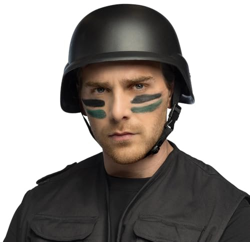 Boland - Helm Army, Militärhelm, Kopfbedeckung für Kostüm, Zubehör für Faschingskostüme, Karneval, Mottoparty