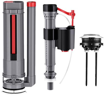 JINFEUGE Dual Flush and Fill Toilet Cistern Kit,Toilet Flush System Replacement/28Cm