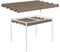 Outsunny Ersatzdach für 2,85 x 2 m Pergola, wasserabweisend einziehbar Welle Überdachung mit Regenabflusslöchern, UV-Schutz 30+, Winterfest Schattenabdeckung für Garten, Balkon, Terrasse, Kaffee