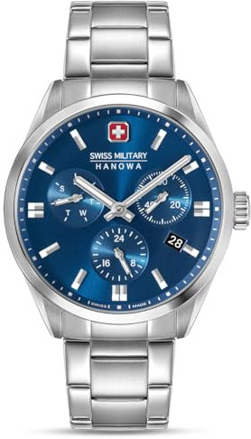 Swiss Military Hanowa SMWGK0005602 Herrenuhr Roadrunner Advanced Edelstahlband Saphirglas