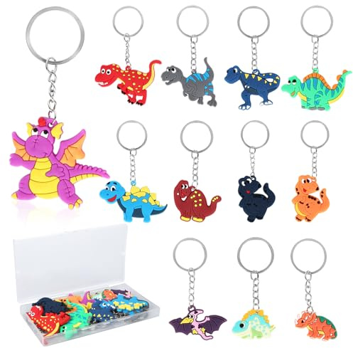 FAMCUCHE 10 Stück Fuchs Schlüsselanhänger, Fuchs Mitbringsel Silikon Anhänger, Schlüsselanhänger Mitgebsel Kinder, Schlüsselanhänger Kinder Kindergeburtstag, Fuchs Geschenk Klein Fuchs Gadgets Deko
