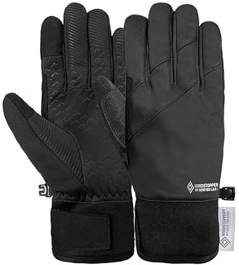 Reusch Arendal Windstopper Touch-TEC Unisex Everyday Gloves - Windproof & Water-Repellent Outdoor Gloves with Touchscreen Function for Men and Women, Warm & Breathable