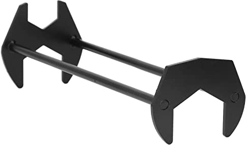 petjoyful Llave de fregadero multifuncional negra, llave de manguera de grifo robusta de acero al carbono para baño y hogar (l)