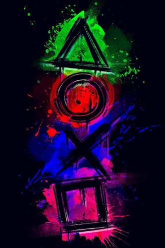 Picmondoo Diamond Painting - 30x45cm - Play the Game | quadratische Harzsteine, AB-Steine, Strass- & Metallicfarben, klares Raster, Stift, Wachs & Schale für entspanntes DIY
