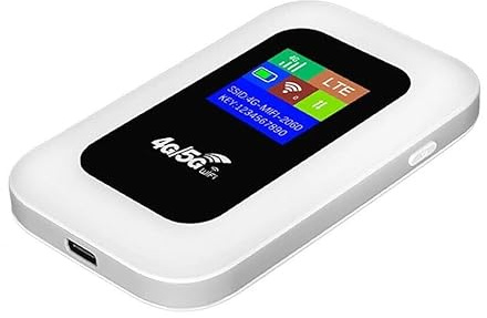 4G/5G WiFi Portable Mobile Hotspot Router, LTE Unlocked Wireless Broadband MiFi with LCD Display, 150Mbps High Speed