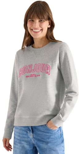 Cecil Damen Langarm Sweatshirt mit Stickerei