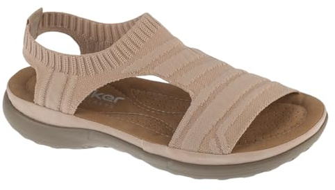 Rieker Sandals 64850-31, Women sandals, Beige, 41 EU