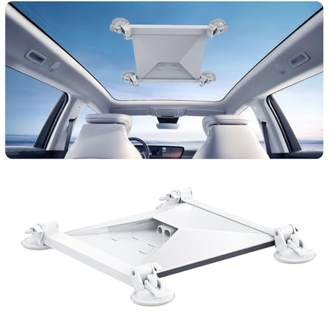 WXPSKY Suction Cup Mount for Starlink Mini & Mini X, Car Sunroof & Window - Heavy Duty Vibration-Proof Satellite Mounting Kit, Secure Accessories for RV, Truck, Boat & Road Trips White