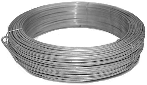 casa pura - Fil de Tension polyvalent - Fil de Liaison - idéale pour solidifier vos Clôtures, travaux de jardinage, bricolage en intérieur et en extérieur - épaisseur : 3,1 mm - Galvanisé, 110 mètres