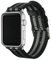 Archer Watch Straps - Premium Nylon Uhrenarmbänder für Apple Watch (Schwarz und Grau/Edelstahl, 40/41/42mm)