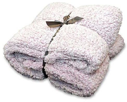 PERAGASHOP Unique Living Decke Plaid Knut 150 x 200 cm Rosa Fleece Warm Winter Geschenk