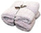 PERAGASHOP Unique Living Decke Plaid Knut 150 x 200 cm Rosa Fleece Warm Winter Geschenk
