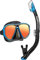 Tusa tauch-set Powerview Dry Mirror trocken Ventil-schnorchel maske erwachsene - schwarz/blau