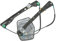 Frankberg Fensterheber Vorne Links Kompatibel mit Golf V 1K1 Schrägheck 4/5 Türig 2003-2009 1K4837461A