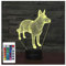 Comiwe Hund (B) 3D Illusion Nachtlicht Spielzeug,Dekoration LED Nachttischlampe 16 Farben Ändern mit Fernbedienung,Weihnachten Deko Lampe Geburtstagsgeschenk Für Mädchen Jungen Kinder und Freunde