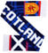 Euroscarves National Soccer High-Definition-HD-Strickschal, Blau, Weiß, Rot, Gelb, fits all