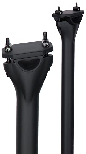 QIKU Seatpost Mountain Bike, rennrad sattelstütze 27.2/31.6mm Fahrrad sattelstütze schwarz (27.2×400mm, 3kMatt)