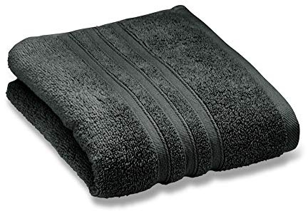 Catherine Lansfield Zero Twist Cotton 30x30cm Face Cloth Pair Charcoal Grey