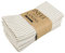 INFEI Servietten aus Baumwoll-Leinen-Mischgewebe, gestreift, 12 Stück (40 x 30 cm), für Veranstaltungen und Zuhause, Beige