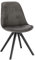 WOLTU 1x Esszimmerstühle, Küchenstuhl, Skandinavisch Design, schminktisch Stuhl, Loungesessel, Polsterstuhl, Retro Design Gepolsterter Stuhl, Sitzfläche aus Stoffbezug, Anthrazit, BH268an-1