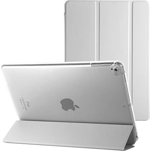 For Apple iPad 9.7 2018 6th Gen A1954 A1893 Smart Case with Automatic Magnetic Wake/Sleep (White)