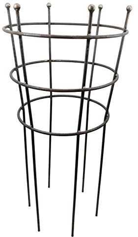 Staudenhalter in Trichter Form Höhe 116 cm Ø 55 cm, sehr stabile, Massive, schwere Konstruktion für die dauerhafte Formgebung für Ihre Staudenpflanzen, Rankgitter, Pflanzenstütze