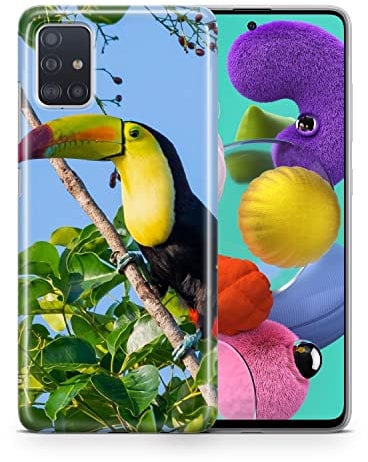 König Design Handyhülle kompatibel mit Samsung Galaxy S21 Silikon Case Hülle Sturzsichere Back-Cover Handyhülle Tucan