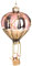 BRUBAKER Hot-Air Balloon Light Pink - Hand-Painted Glass Christmas Bauble - Mouth-Blown Christmas Tree Decoration Figures Funny Decoration Pendant Tree Ball - 5.5 Inches (14 cm)