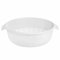Tradineur - Escurreverduras de plástico, colador con asas, cesta de drenaje de frutas, verduras, pasta, cocina (Blanco, Ø 27 cm)
