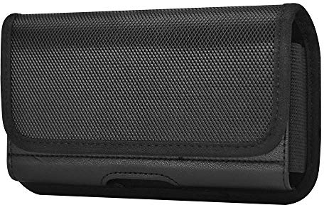 Nylon Belt Holder Mobile Phone Holster Case Belt Clip Pouch for iPhone 15 14 Pro Max 15 14 Plus, 13 12 Pro Max, Pixel 7 6, Samsung Galaxy A54 A53 A34 A33 S21 FE S20 FE S23 Plus Moto G53 G13 Reno8 Lite