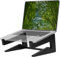 Konsol Laptop Ständer aus Holz, ergonomische universal Halterung für Notebook Erhöhung, kompatibel für 10-15 Zoll, Laptop Halterung Schreibtisch, vertikaler Laptop Stand (Schwarz)