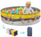 RUGUIES- Piscina de Bolas para Niños- Parque Infantil-Piscina Pelotas Redonda para Bebés-Plegable y Portátil-Cubo Juguetes Interior y Exterior- (Bolas no Incluidas) (CONSTRUCTIONS, 120x30cm)