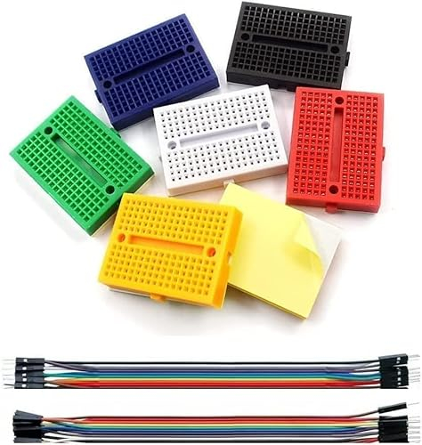 WWZMDiB 6 Pcs 170 Hole Colorful Mini Breadboard Solderless Prototype PCB Board Kit for Arduino Proto Shield Distribution Connecting Blocks