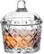 Pullmer Zuckerdose aus Glas mit Deckel, Zuckerbehälter aus Glas, rund, 200 ml(ZuckerdoseKaro)