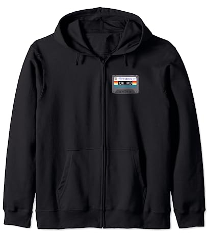 Kassettenband 90er Jahre Babe Design Hülle Kapuzenjacke