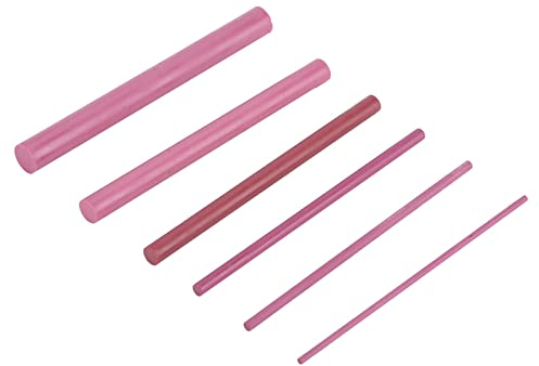 TOUISEDGI Lot 6 Pierres À Aiguiser pour Couteaux, 3000 Grains Rubis, Polissage À L'Huile, Pierre À Aiguiser, Pierre À Aiguiser, pour Aiguiser Les Gouges Ou la Plupart Des Outils Coupe À Lame Mét