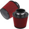 SANON Filtro Aria Sportivo Universale, Alto Flusso Aspirazione Rotondo Cono Filtro Aria Cleaner 76mm per Auto, Modifica Aspirazione
