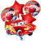 Cars Geburtstagsdeko, Cars Deko, Folienballon Cars, Auto Folienballons 5 Pcs, PQKL-party Cars Geburtstagsdekorationen, Cars Deko Geburtstag Auto, für Kinder Jungen Geburtstag Party