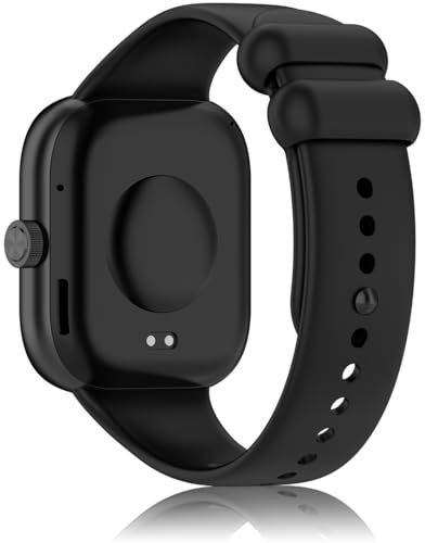 Pheant Sportarmband Kompatibel mit Xiaomi Smart Band 8 Pro Armband Silikon Ersatzarmband für Damen Herren, Schwarz