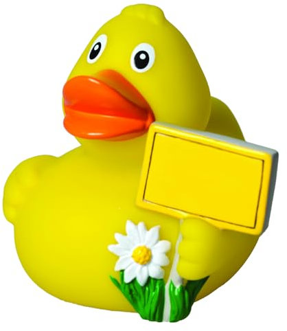 Stadt Ente - Hobbyente - Quietscheente - Badeente - ca. 8 cm gross