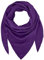 TMK Weiches und leichtes Unisex-Dreieckstuch aus 100% Baumwolle cod.9485 (Einzigartige Farbe, Lila)