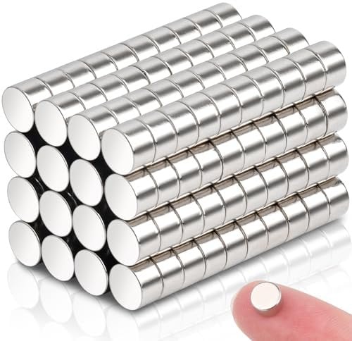160Pcs Small Round Magnets,5x3mm Neodymium Disc Magnet Rare Earth Magnets Strong Magnet Heavy Duty for Industrial, Billboard,Office Fridge