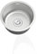 Lavadero Cocina Inox,Fregadero Cocina 1 Seno,Pileta de Cocina Plateado Redondo,Pila de Cocina PequeñO con Drenaje,Formas de Instalar Sobre Encimera/Bajo Encimera (Ø 34cm)