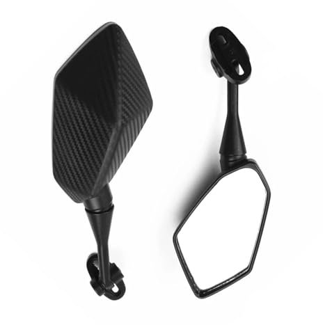Lenker-Rückspiegel Für Aprilia GPR125 RS 125 RSV4 Für Factory RSV4R RSV4 RF Spiegel Motorrad Roller Rückspiegel Carbon Look Schwarz(Kohlenstoff)