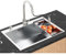 Plata Fregadero Cocina 80x50cm, fregadero grande Cocina de acero inoxidable,Fregadero Bajo Encimera o Sobre Encimera con grifo und Filtro de Drenaje