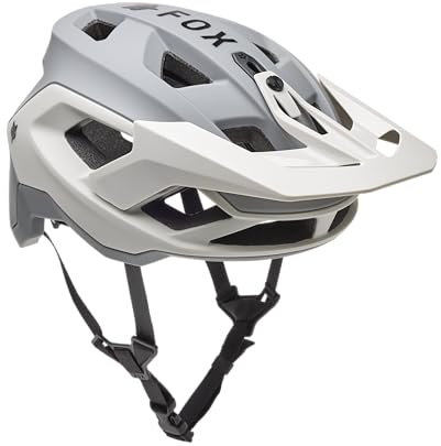 Fox Racing Speedframe Helmet 5050 - Unisex - Mountainbike Helm, Optimale Passform, Hochwertige Belüftung,LT Grey,S