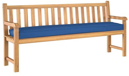 vidaXL Palettenkissen Königsblau 180 x 40 x 8 cm Oxford-Stoff, Moderne Garten- und Terrassenaccessoires, robuste rechteckige Kissen, wasserfeste Polster für draußen